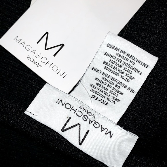 🆕M Magaschoni Lightknit Sweater w White Stitching - Picture 8 of 9